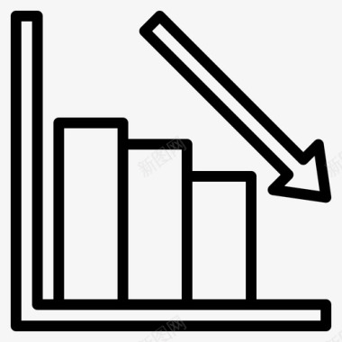 图表矢量损失图表业务图标图标