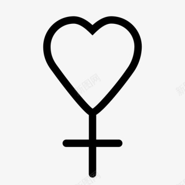 女人的爱女人的性别图标图标