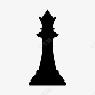折叠式棋盘儿皇后棋盘游戏国际象棋图标图标