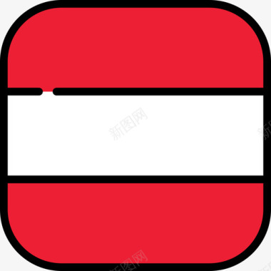 奥地利国旗收藏6圆形广场图标图标