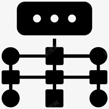 节点连接数据库网络数据连接数据网络图标图标