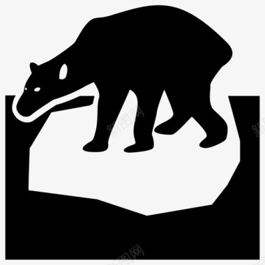 地下鼹鼠北极熊动物鼹鼠图标图标