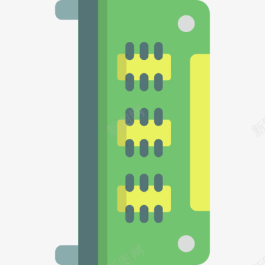 RAM存储器Ram技术6扁平图标图标