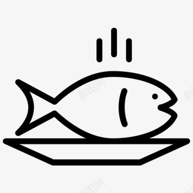 熟鱼水生动物鱼图标图标