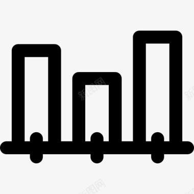 商务洞察图标条形图商务和办公9线性图标图标