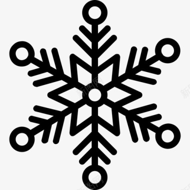 冬季热饮雪花冬季2线性图标图标