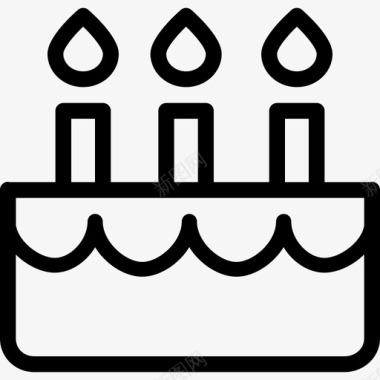生日蛋糕节日庆典2直系图标图标