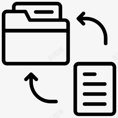 数据传输归档存储数据共享图标图标