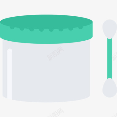 矢量消毒棉签棉签美容11号扁平图标图标