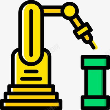 黄色西红柿工业机器人工业8黄色图标图标