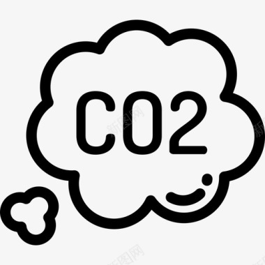 生态环境二氧化碳生态环境2线性图标图标
