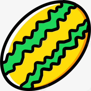西瓜西瓜美食黄色图标图标