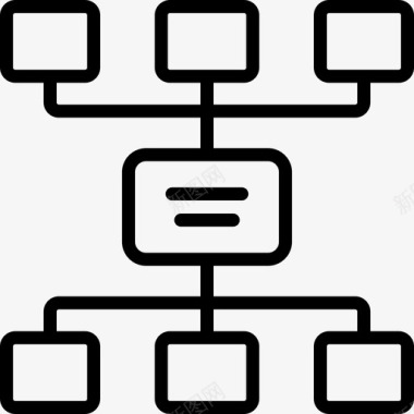 站点地图业务图3线性图标图标