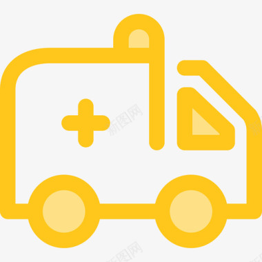 救护车交通19号黄色图标图标