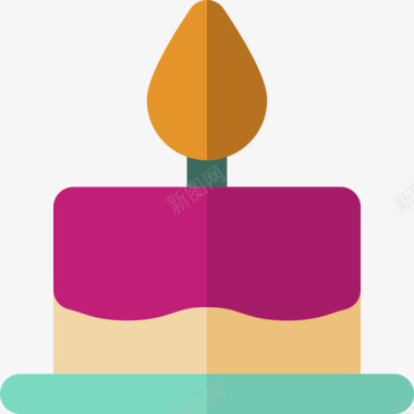 生日蛋糕生日派对14扁平图标图标