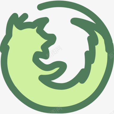 火狐火狐logo4verde图标图标