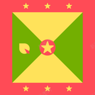 广场格林纳达国际旗帜4广场图标图标