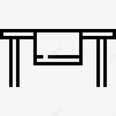 IP7餐桌厨房7直线型图标图标