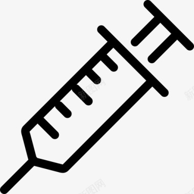 医用棉签注射器医用26线性图标图标