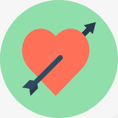 丘比特爱情与浪漫6圆形图标图标
