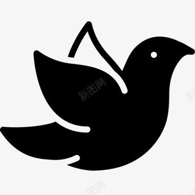 鸽子橄榄和平图标图标