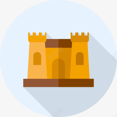 城堡玩具5公寓图标图标