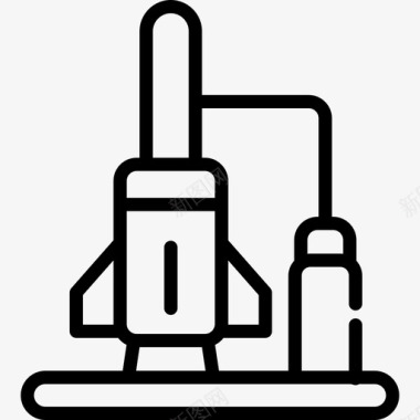 人造飞船宇宙19号飞船直线型图标图标