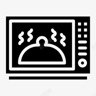 加热微波炉烹饪加热图标图标
