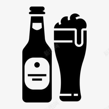 酒瓶啤酒酒吧啤酒瓶图标图标