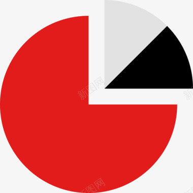 红色墙漆统计信息图形红色3平坦图标图标