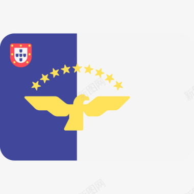 矩形亚速尔群岛国际旗帜6圆形矩形图标图标