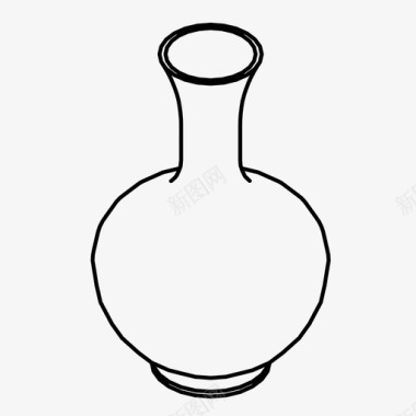 罐子花瓶容器装饰品图标图标