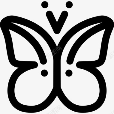 线型蝴蝶复活节18直线型图标图标