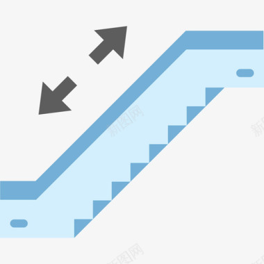 自动增压泵自动扶梯机场10号平坦图标图标