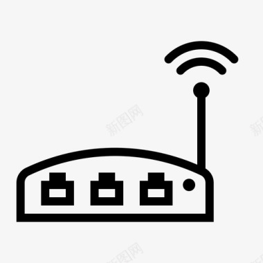 icon交换互联网wifi集线器路由器交换机图标图标