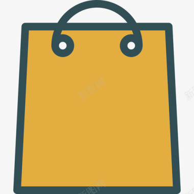 购物袋营销3线性颜色图标图标