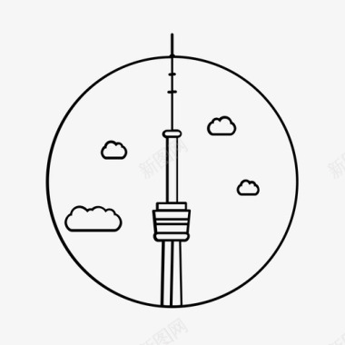 多伦多加拿大城市图标图标