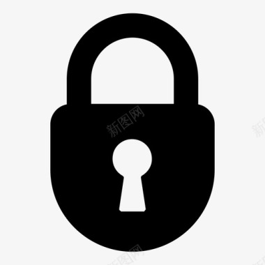 公共标识安全挂锁密码隐私图标图标