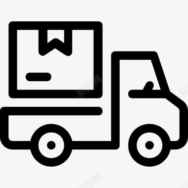 送货卡车送货卡车零售2线性图标图标