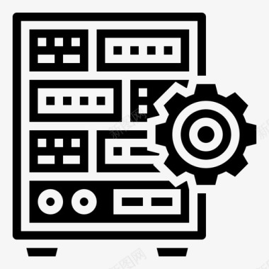 分析股票服务器计算机数据库图标图标