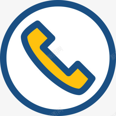 电话通话网络和用户界面双色图标图标