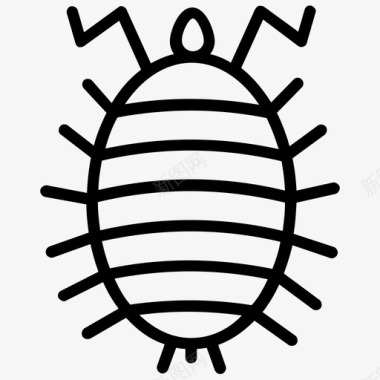 雪虫甲虫昆虫图标图标