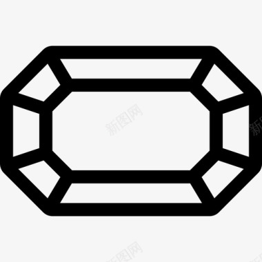 钻石ps钻石珠宝轮廓图标图标