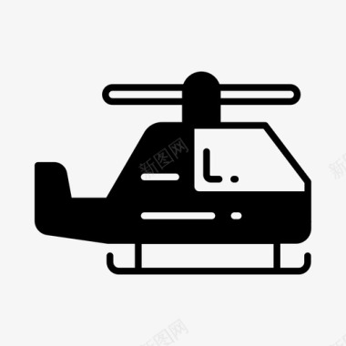 运输直升机航空运输图标图标