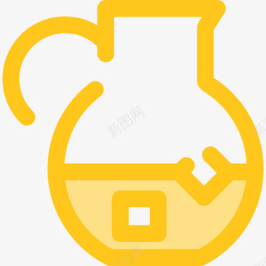 柠檬水食品和餐厅7黄色图标图标