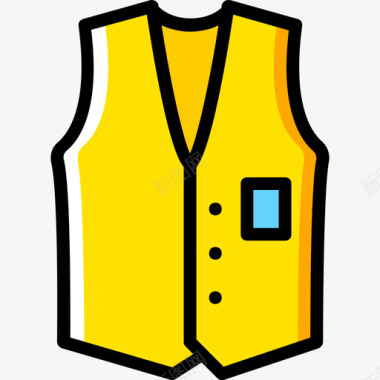 背心男装4黄色图标图标