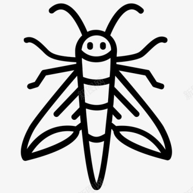 翅飞蚁昆虫图标图标