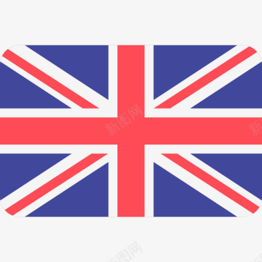 圆形UI英国国际国旗6圆形矩形图标图标