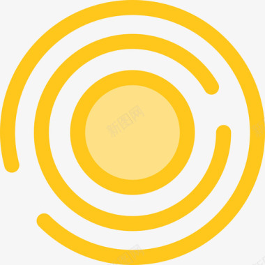 圆形形状10黄色图标图标