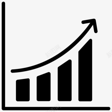 报告销售增长分析业务增长图标图标